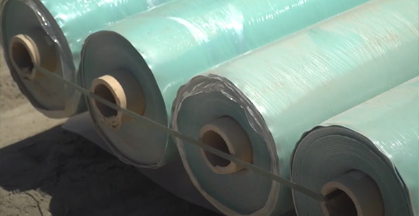 rolls of plastic sheeting stacked in a row suitable for construction 10 practical uses for plastic