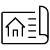 icon representing a house and a document symbolizing real estate four essential elements for home buyers